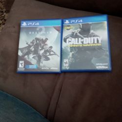 Call Of Duty Infinite Warfare and Destiny 2 on PS4