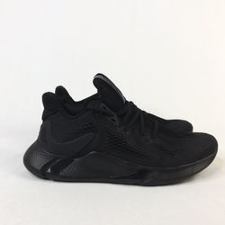 Adidas Edge XT Low Top Lace Up Triple Black EG9704 Mens Running Shoes US Size 10