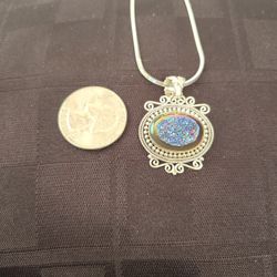 Druzy Quartz Pendant