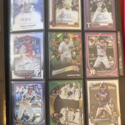 Baseball Autos/ Numbered Cards
