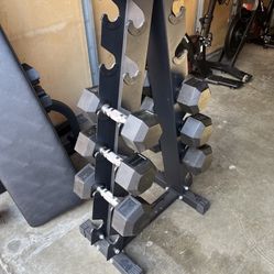 Dumbbell Weights with Stand