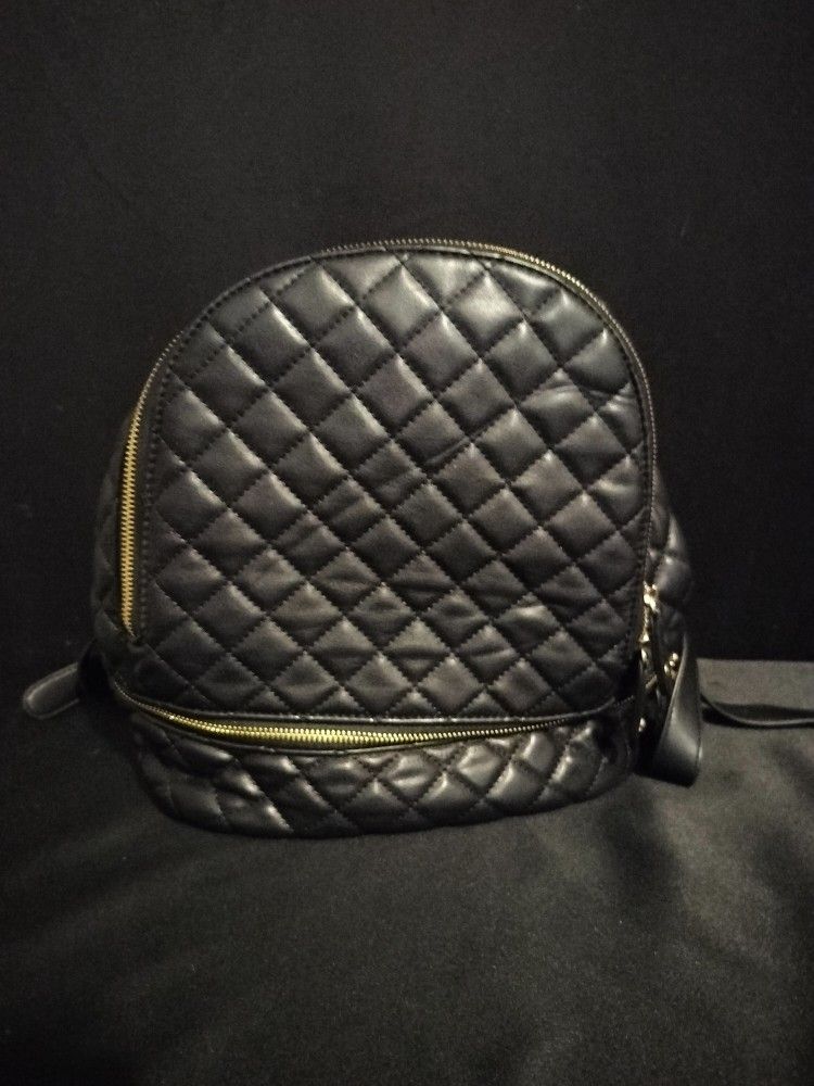 Forever 21 Black Quilted Backpack