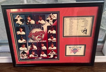 1996 Cleveland Indians Framed Team Photo Collage