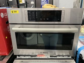 Bosch built in microwave in stainless steel new open box