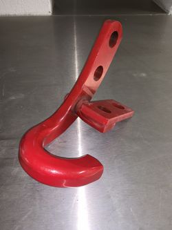 Red Tow Hook. Fits Jeep Wrangler (2018 - 2022)