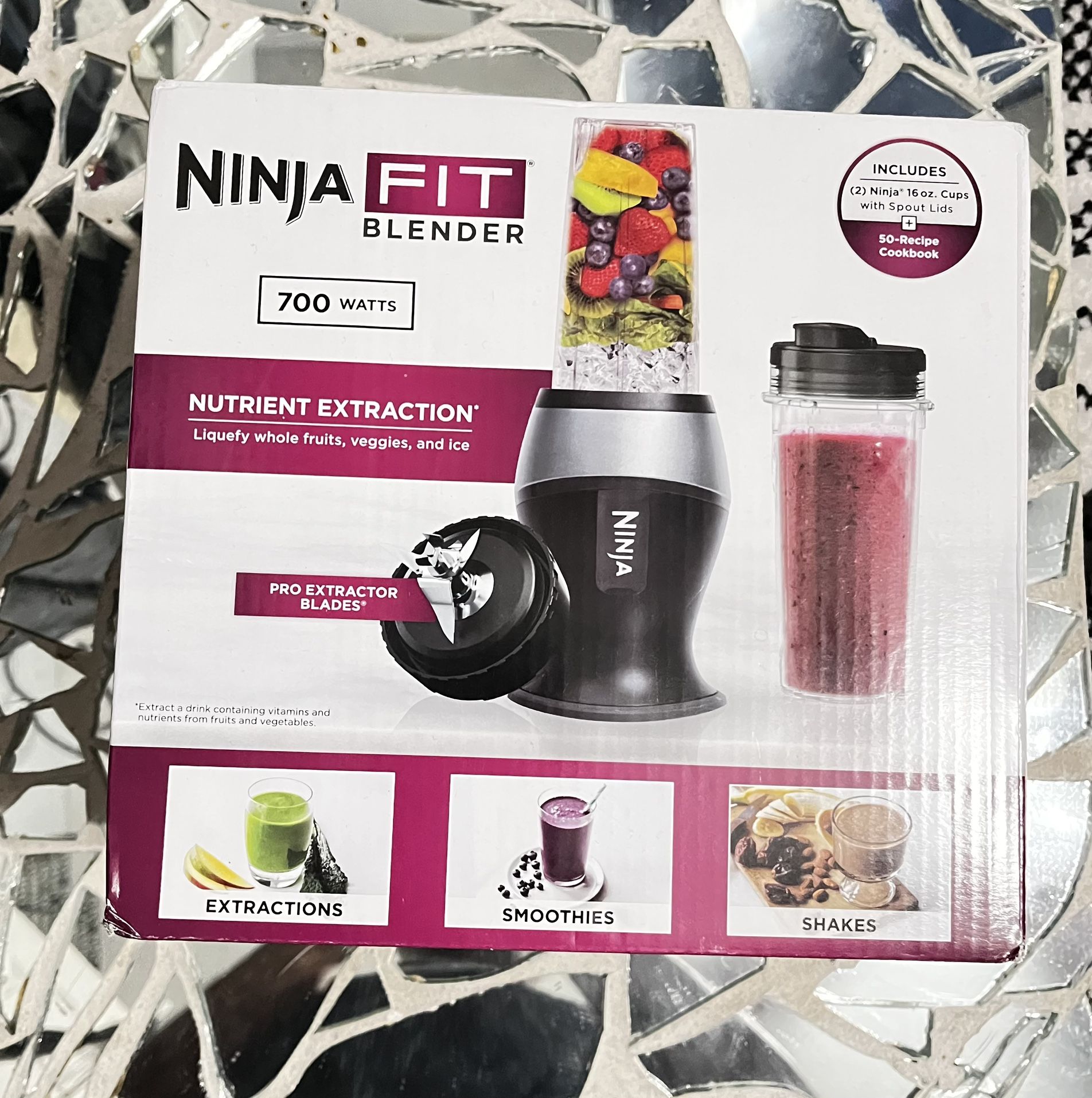 Ninja® Fit Personal Single-Serve Blender, Two 16-oz. Cups, QB3000SS