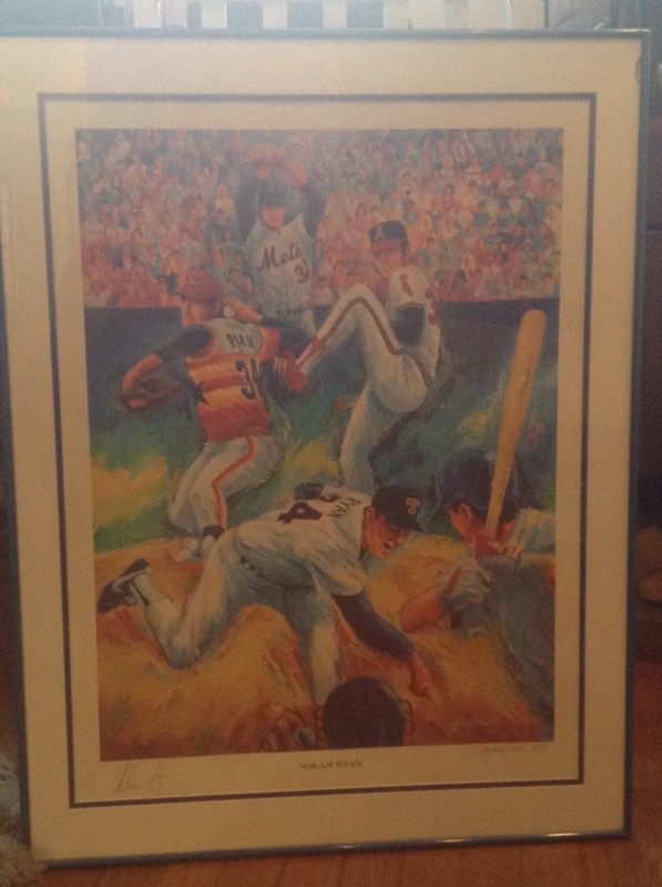 Signed Nolan Ryan (Includes Artist Signature as well
