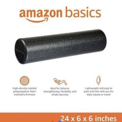 24 inc- Amazon Basics High Intensity Round Foam Roller. New