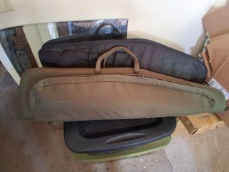 2 Allen Rifle Bags W/ Gunmaster Trigger Lock & Champion Soundproof Earmuffs Included