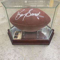 Signed Barry Sanders Football Authenticity Included