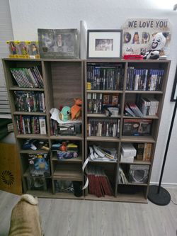 Grey shelves