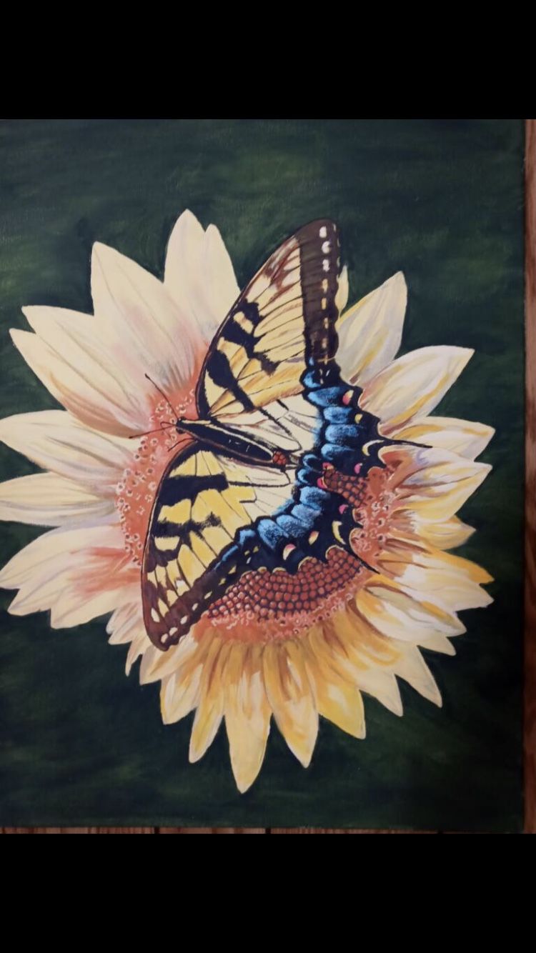 Butterfly Acrylic Painting