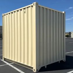 External Dimensions: Length: 10 ft (3.05 m) Width: 8 ft (2.44 m) Height: 8 ft 6 in (2.59 m) Internal Dimensions: Length: 9 ft 4 in (2.84 m) Width: 7 f