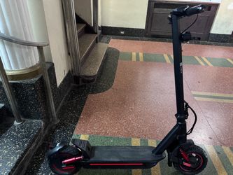 OBX Black Electric Scooter with Red Accents