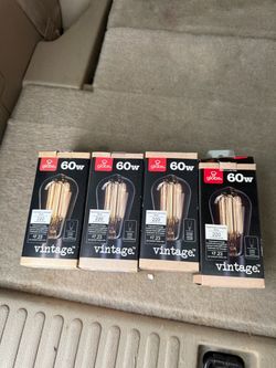 Globe Vintage 60W Edison Bulbs – $5 each