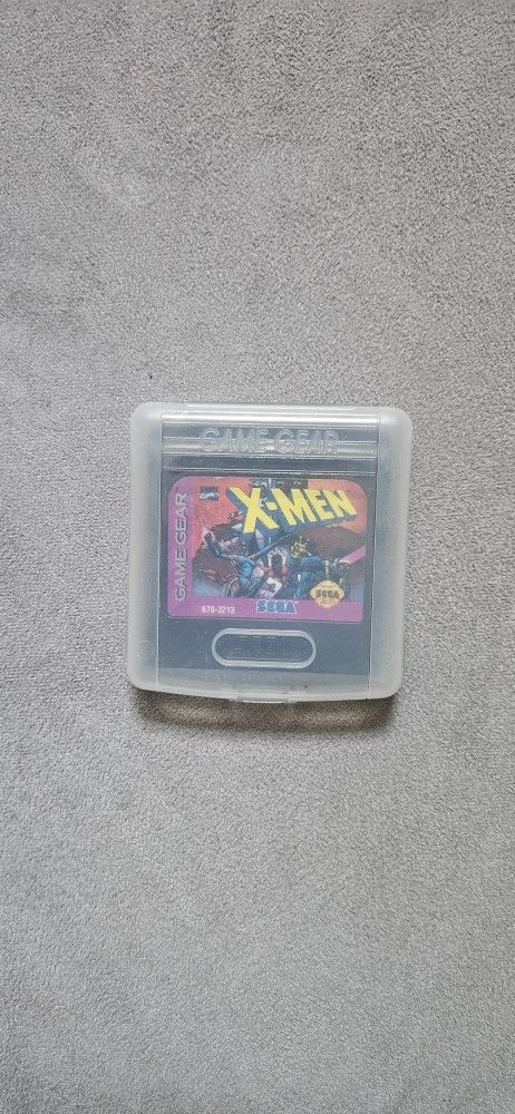 Sega Game Gear X-men Game With Clear Case