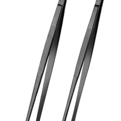 12-inch Stainless Steel Cooking Tweezers, 2 Pcs, Se