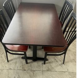 Rectangular Table With 4 Chairs