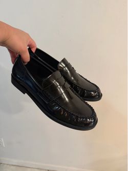 Women Black Loafers size 9