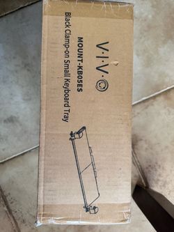 VIVO Black Clamp-On Keyboard Tray
