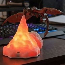 Dragon Fire LED Night Light – 3D Lamp (USB) – $20