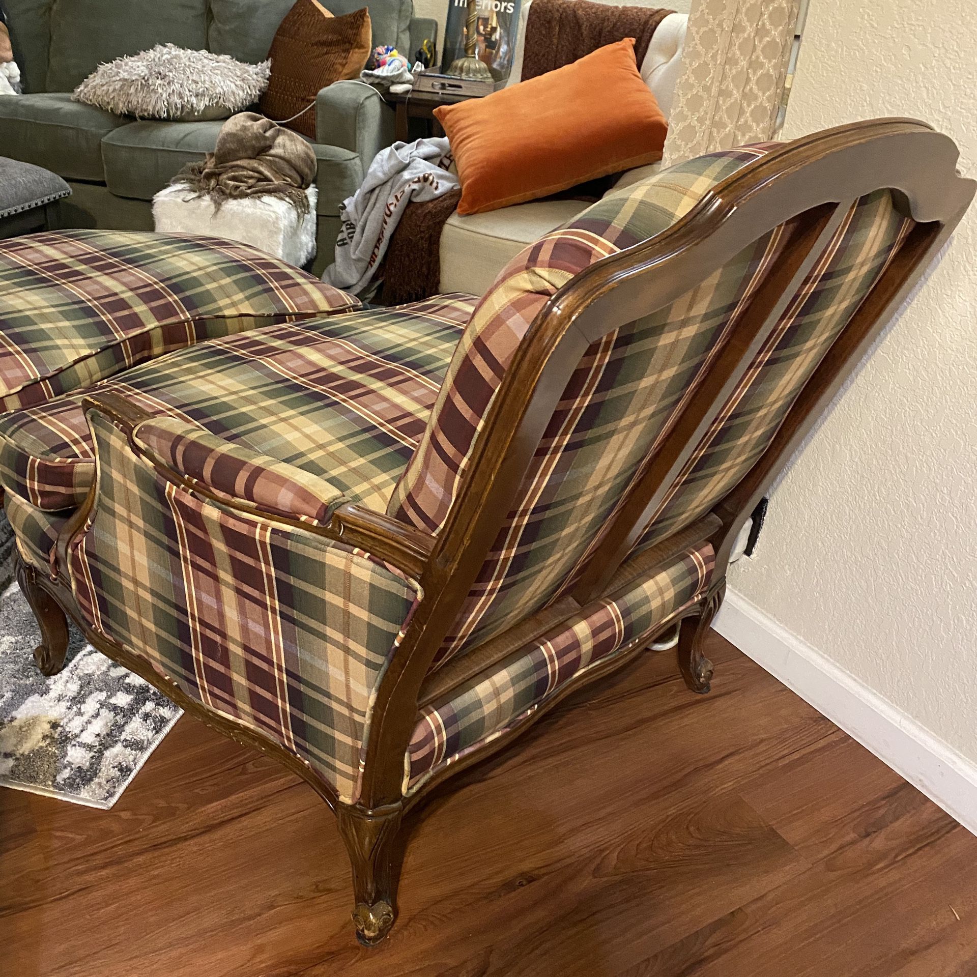 Vintage Ralph Lauren Chair With Ottoman for Sale in Modesto, CA - OfferUp
