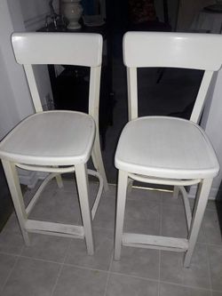 Pottery Barn White BAR STOOLS