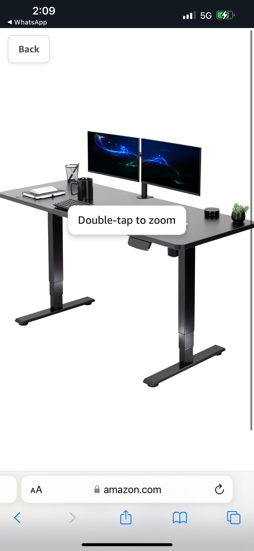 VIVO - Escritorio eléctrico de altura ajustable, color negro, mesa de una sola pieza, marco negro, estación de trabajo de pie con elegante controlador