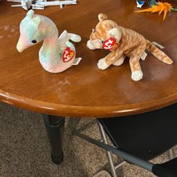 Vintage Beanie Babies Neon And Amber 