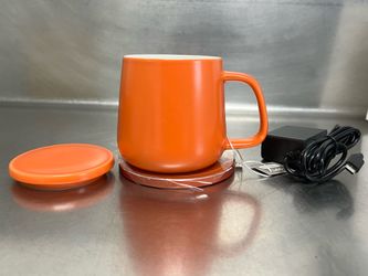 Apekx  Tangerine Orange Mug Warmer & Charging Coaster - NWOT