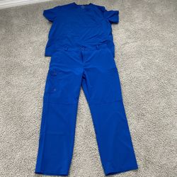 Cherokee Infinity Men Scrubs Top And Pants V-Neck