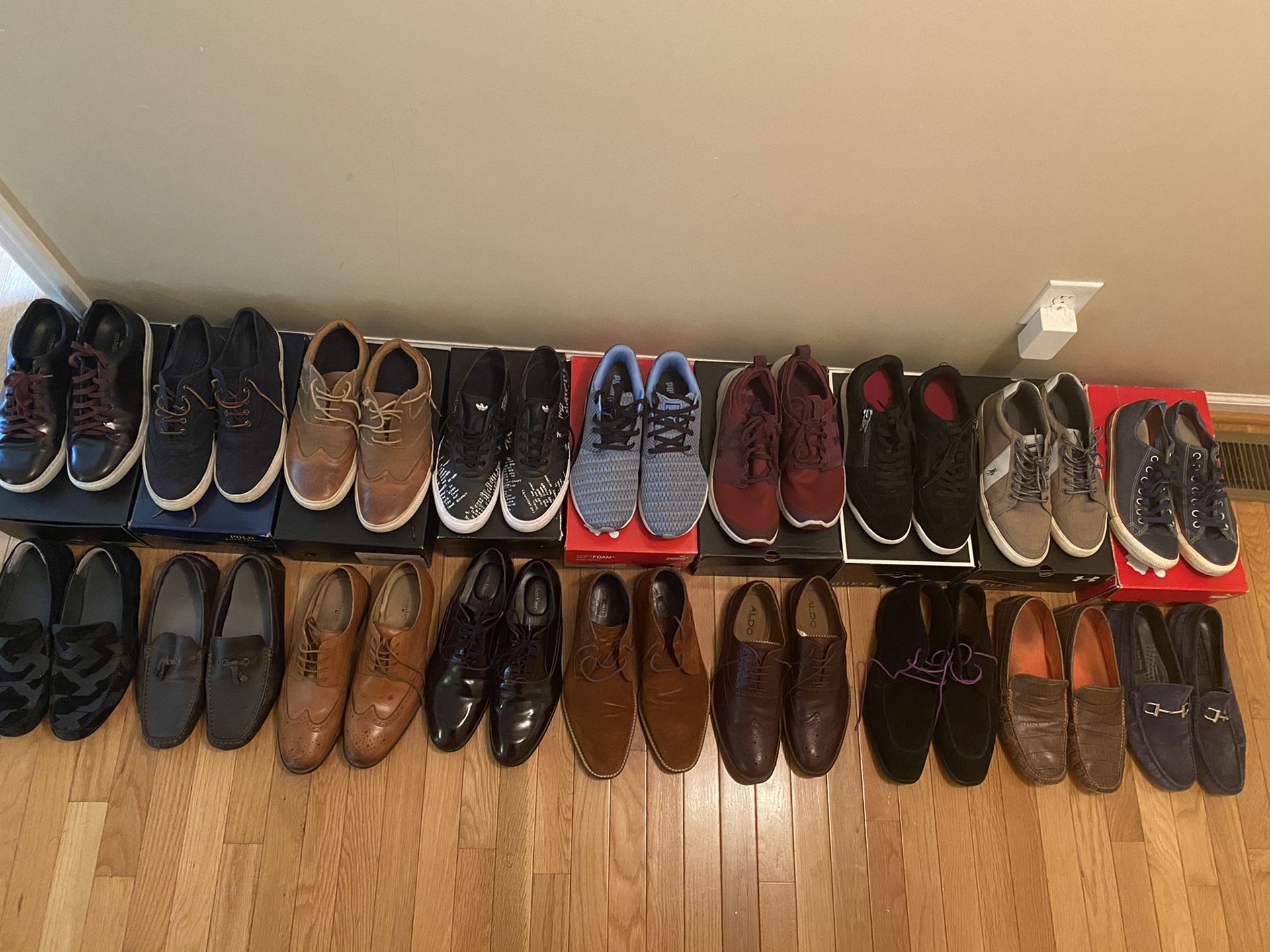Men’s shoes (sneakers and dress shoes) - sizes 11 and 11.5, any 3 pairs for $50