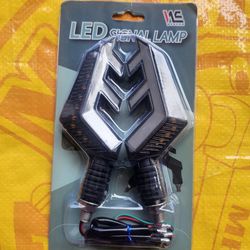 ☆ PAIR of Brand NEW Motorcycle Scooter Sportbike LED Turn Signals Blinker Tail Lights ☆ UNIVERSAL ☆ 2 Pair For $30 ☆