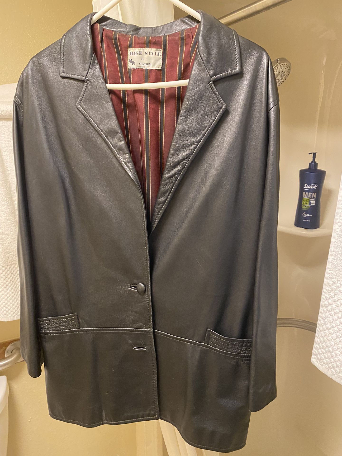 Leather Jacket Italy Vintage