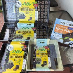 Greenhouse kit/seed starter kits with heating mat