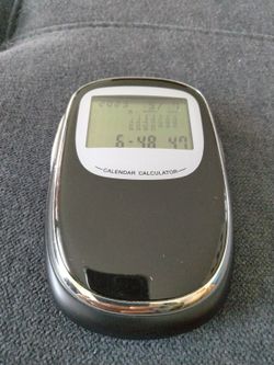 Calculator And Calendar, Digital.