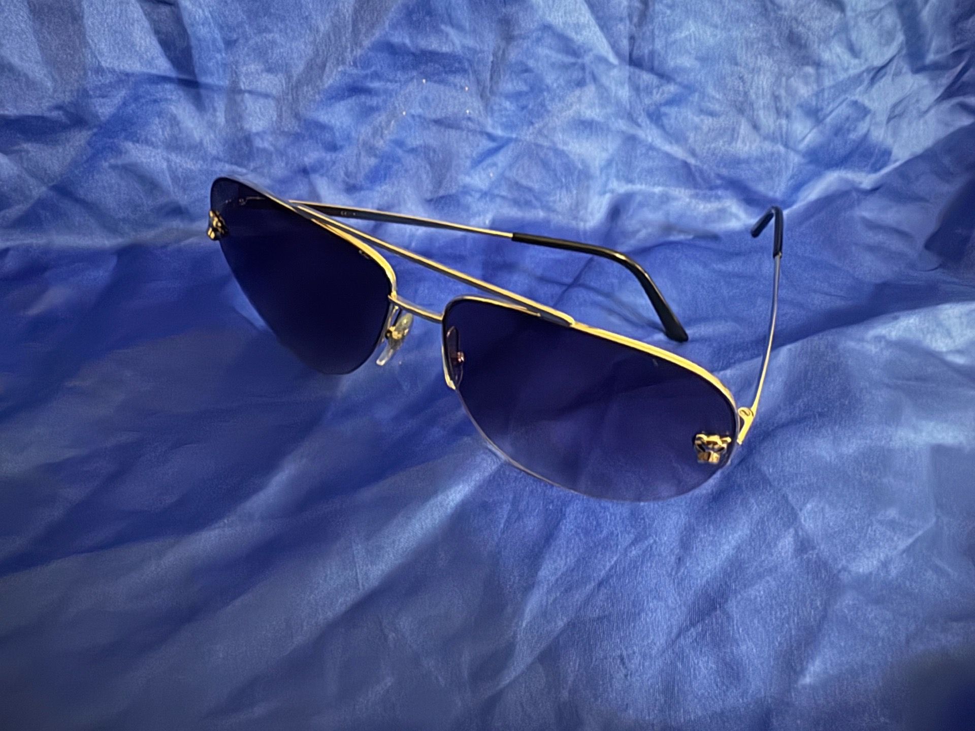 Cartier Panthère Pilot (Model CT0065S) Sunglasses Without Case Free Shipping