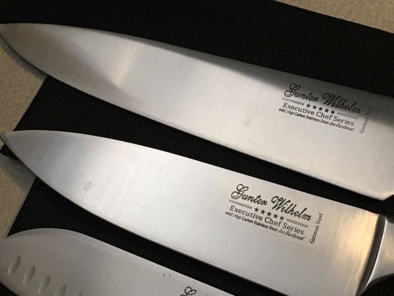 NEW Professional Gunter Wilhelm Cutlery Executive Chef Series German  Santoku Kitchen Knives Knife Set of 4 for Sale in University Place, WA -  OfferUp