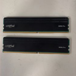 Crucial DDR4 16GB x2 RAM Memory Sticks