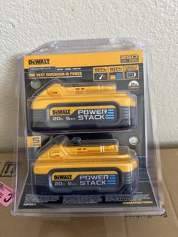 DEWALT POWERSTACK 20V Lithium-Ion 5.0Ah Battery Pack (2 Pack)