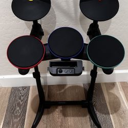 Wii Guitar Hero Drum Set Bundle 