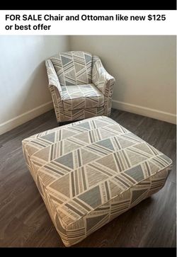 Chair and ottoman