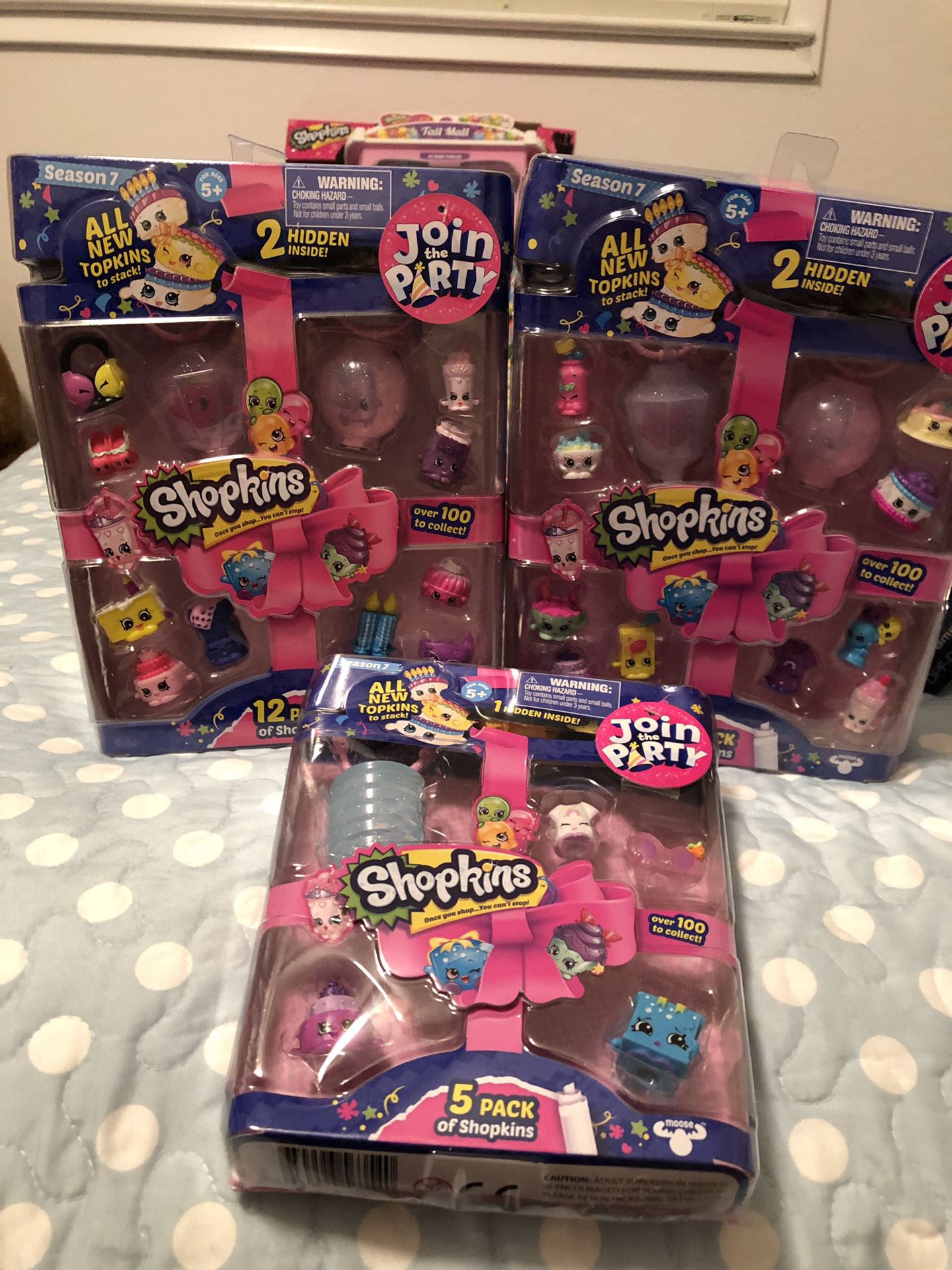 Lot of 3 Shopkins Join the Party