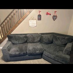 Blue Sectional Couch 