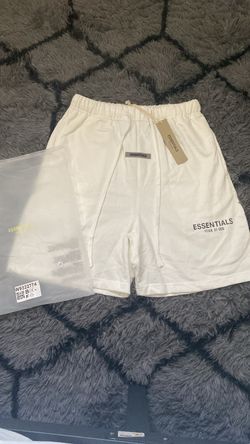 White essentials shorts (comes with bag)