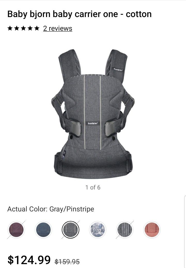 Baby carrier / baby Bjorn one