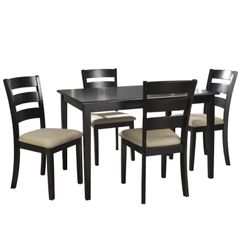 Lark Manor Sectional Like New  + Complete Dining Set Table + 4 Chairs 