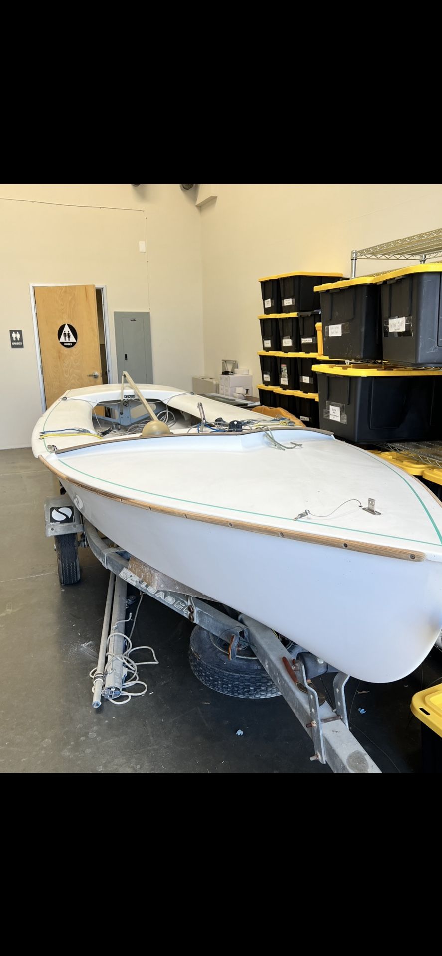 Snipe Sailboat and Trailer