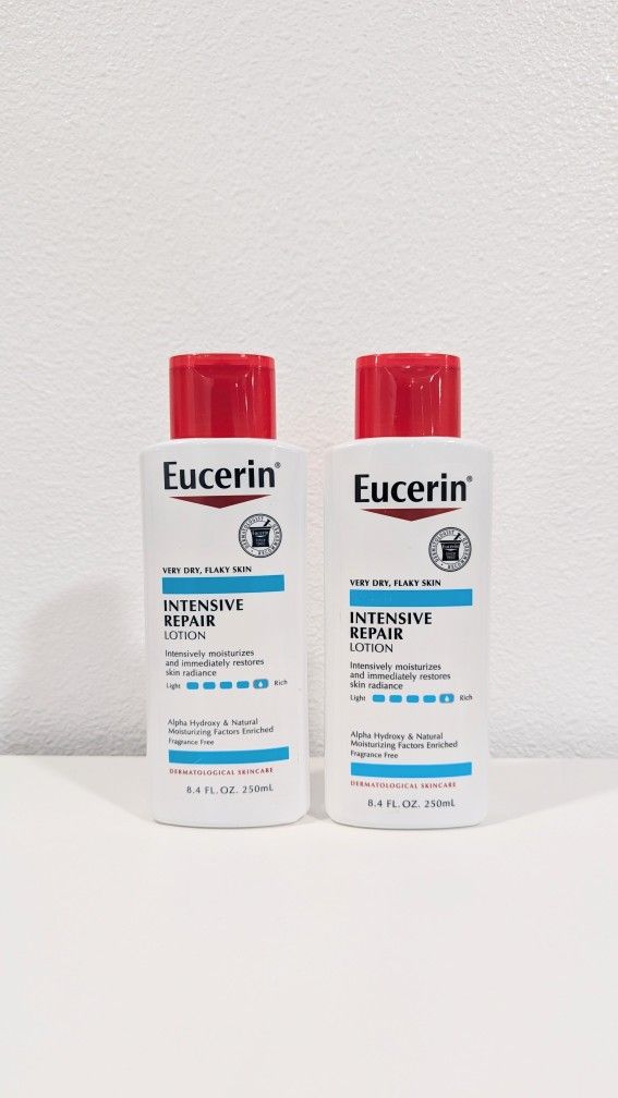 Eucerin Intensive Repair Body Lotion For Very Dry Skin, Unscented, 8.4oz