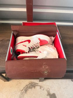 Nike Dunk High White Red Sneakers